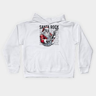 Santa Rock and Roll Kids Hoodie